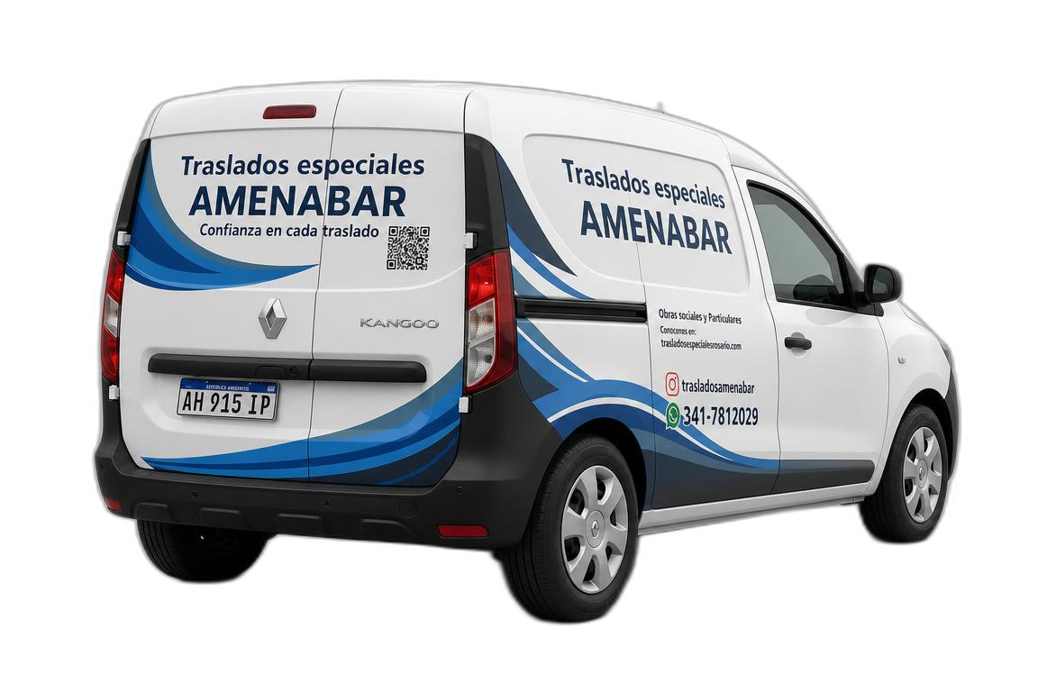 Kangoo Amenábar — trasera con datos de contacto